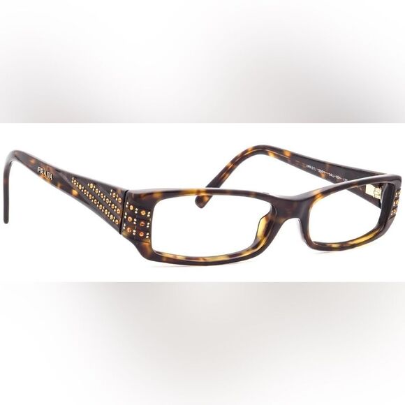 Prada Eyeglasses VPR 07L 2AU-1O1 Crystals eyewear Rhinestones glasses Frames main image 8